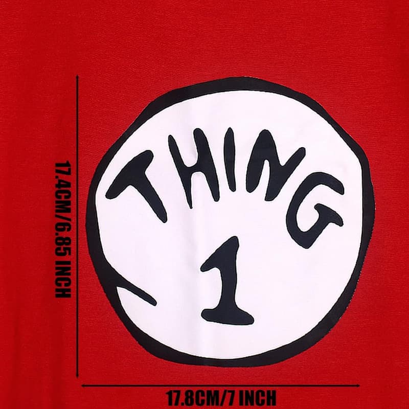 Halloween Iron-On Patches - Thing 1 & Thing 2 Set