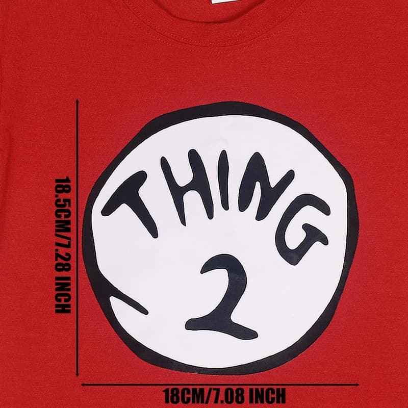 Halloween Iron-On Patches - Thing 1 & Thing 2 Set
