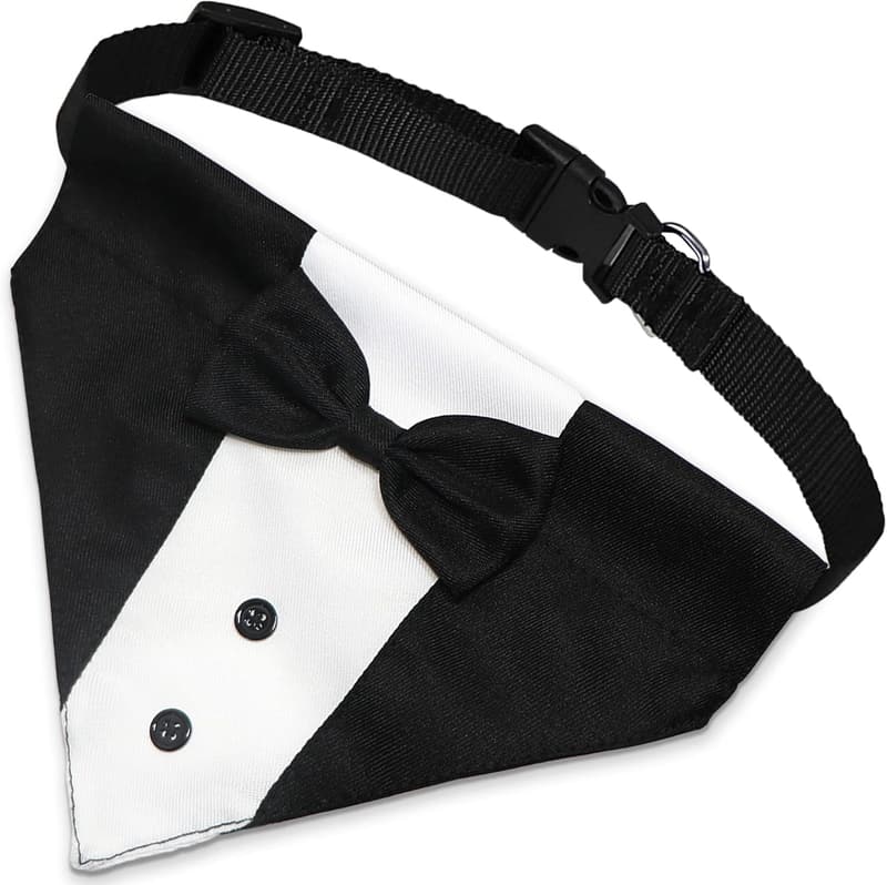 Formal Dog Tuxedo Suit with Bow Tie for Weddings and Birthdays