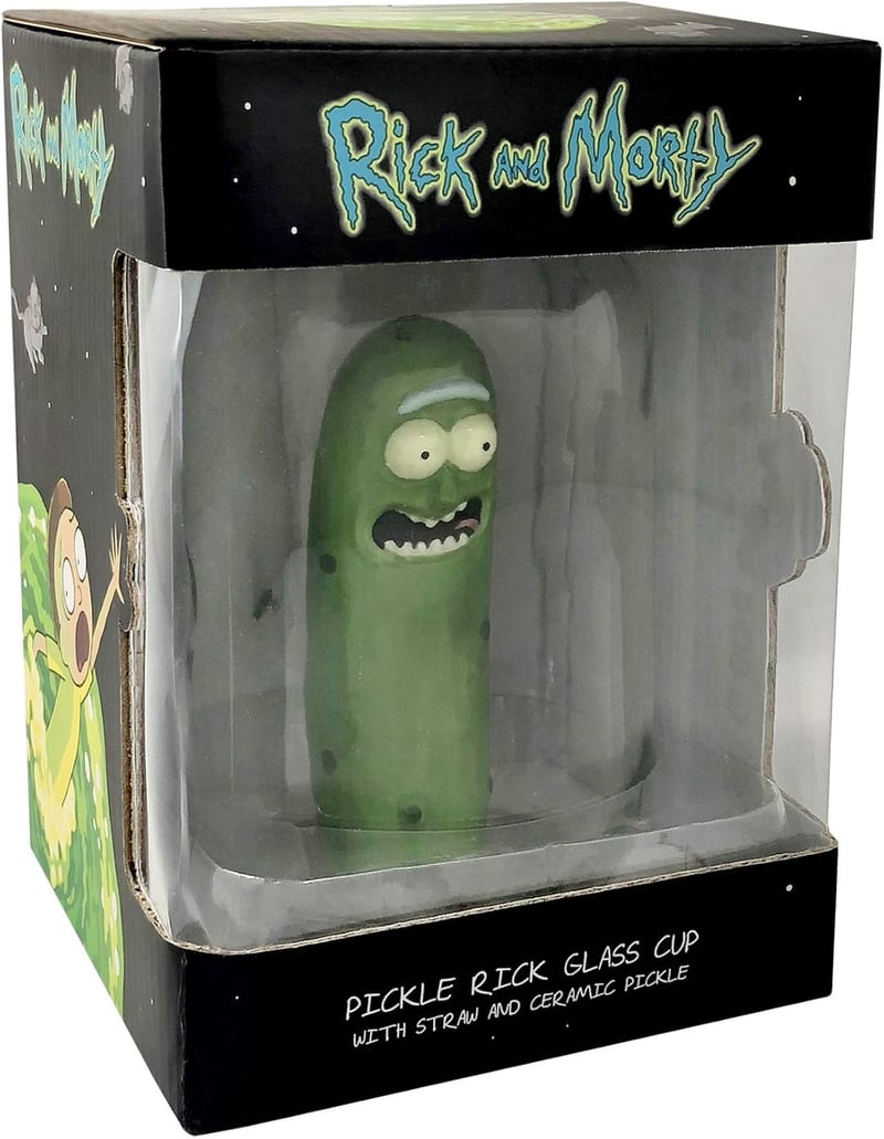 Exclusive Pickle Rick Mason Jar Glass for Rick and Morty Fans
