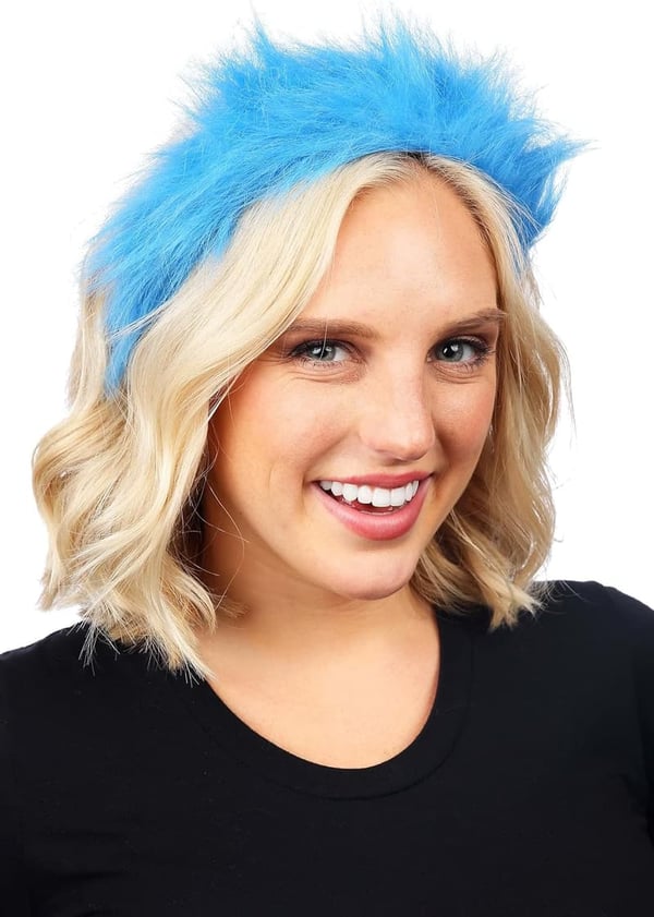 Dr. Seuss Thing 1 & 2 Blue Fuzzy Costume Headband