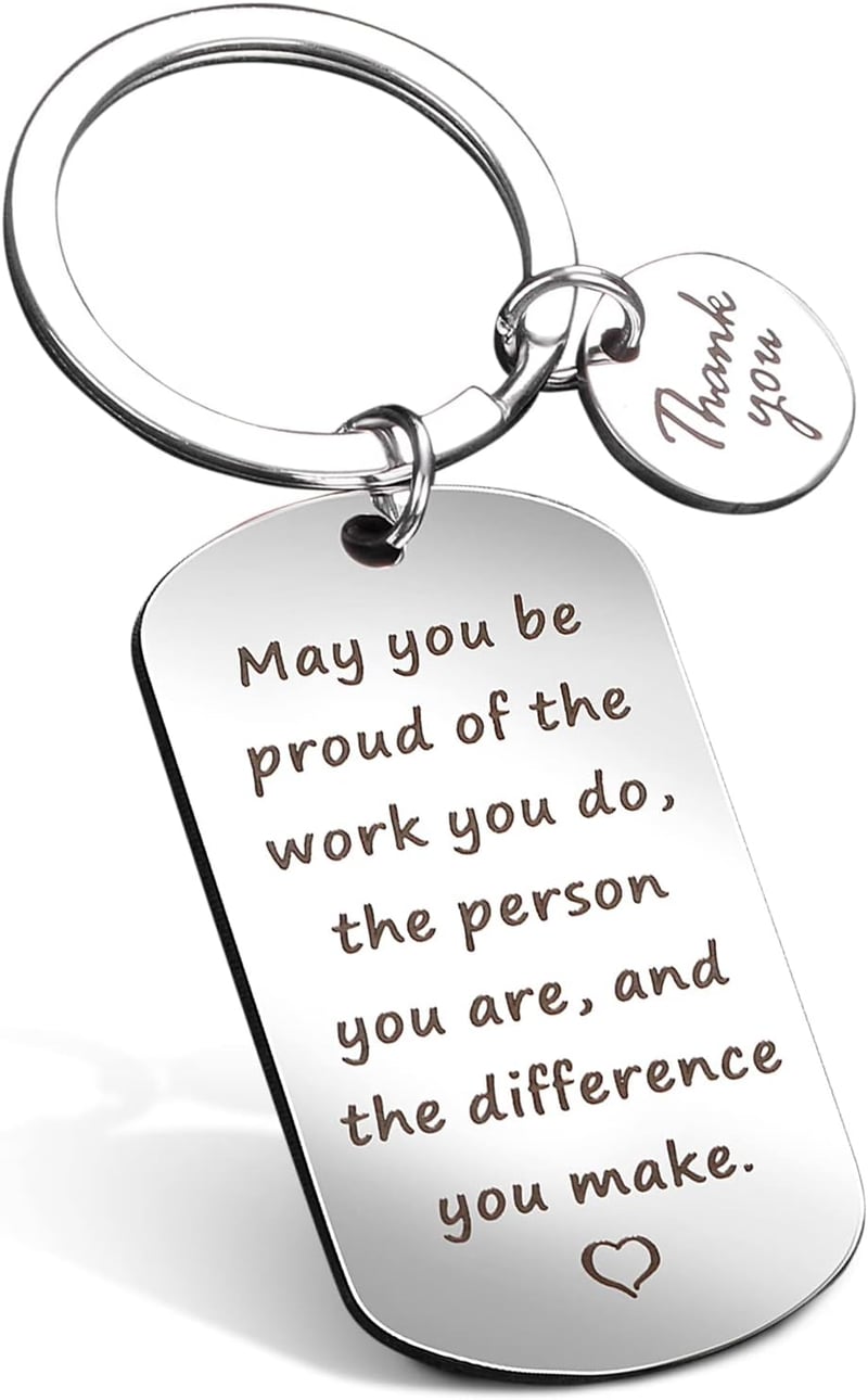 Inspirational Farewell Keychain for Employees and Colleagues