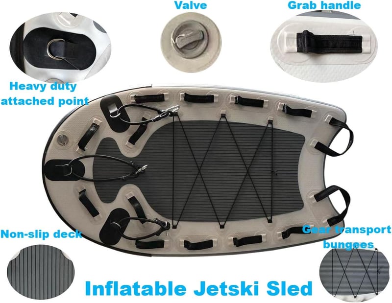Professional Inflatable Rescue Sled for Lifeguards and Surfing