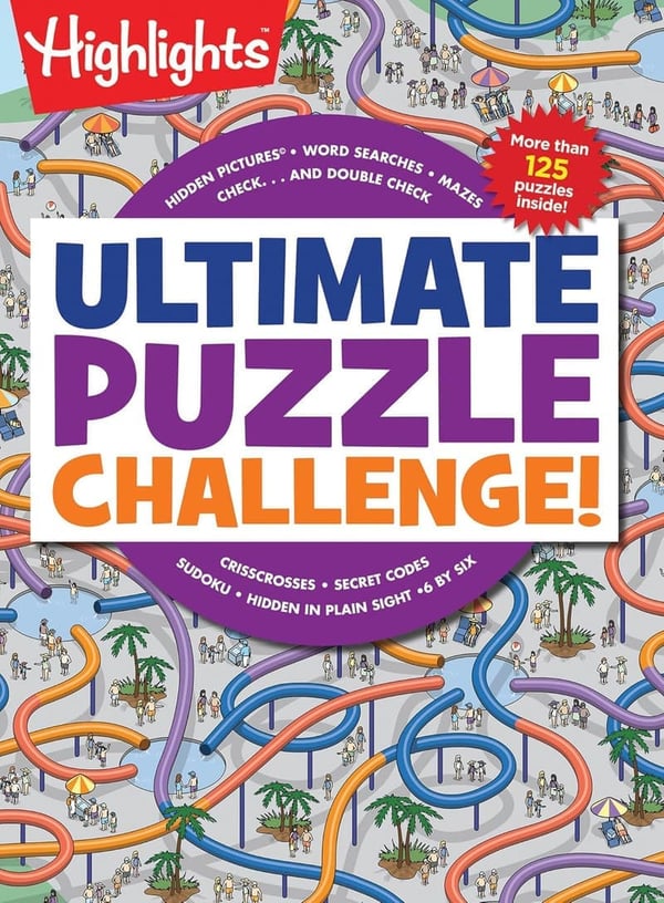 Kids Activity Book: 125+ Brain Puzzles & Challenges