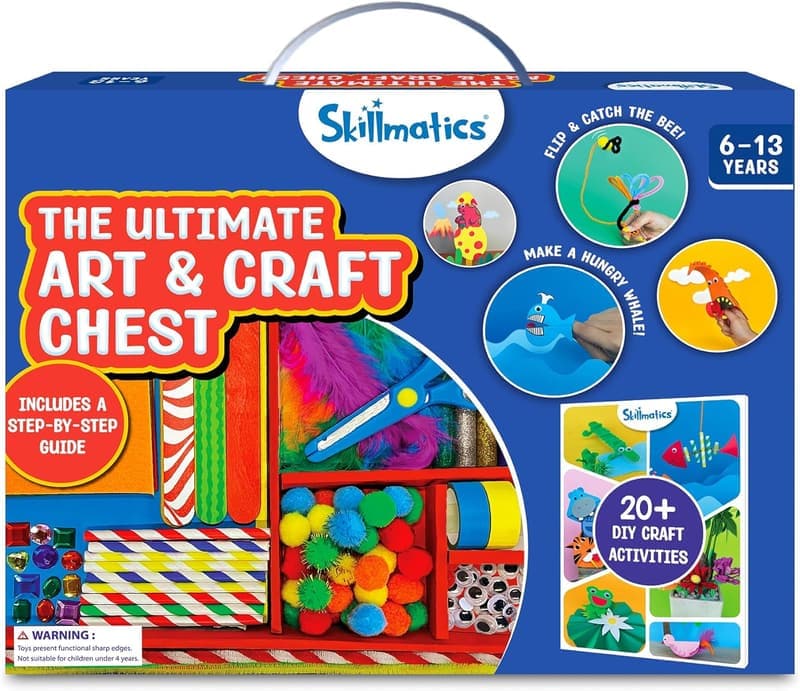 Ultimate Art & Craft Activity Kit - 2000+ DIY Supplies for Kids