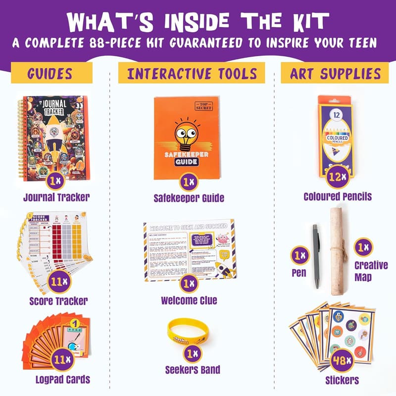 Back-to-School Journaling Kit for Teens – 120+ Activities