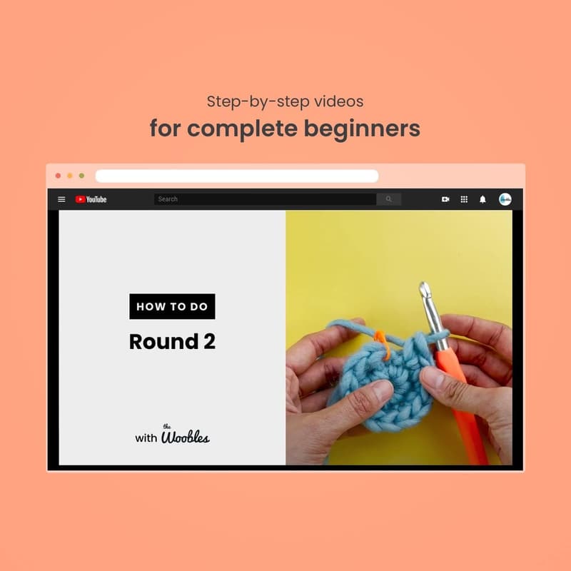 Beginners Crochet Kit: Kiki The Chick with Easy Peasy Yarn