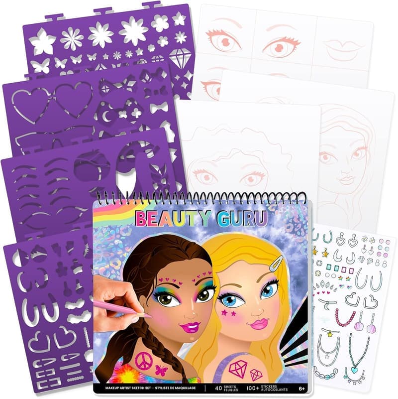 Fashion Angels Makeup & Hair Design Sketch Portfolio for Ages 6+