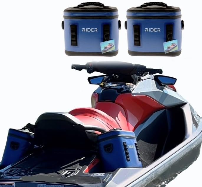 PWC Jet Ski Coolers Set of 2 - Universal Fit (Blue)