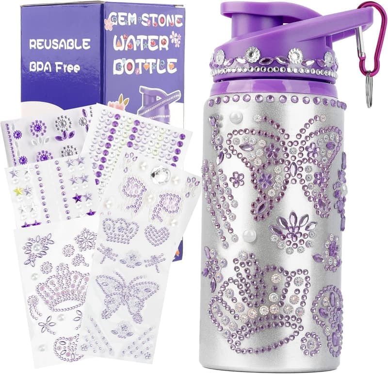 Decorate Your Own Water Bottle Craft Kit for Girls Age 8-12
