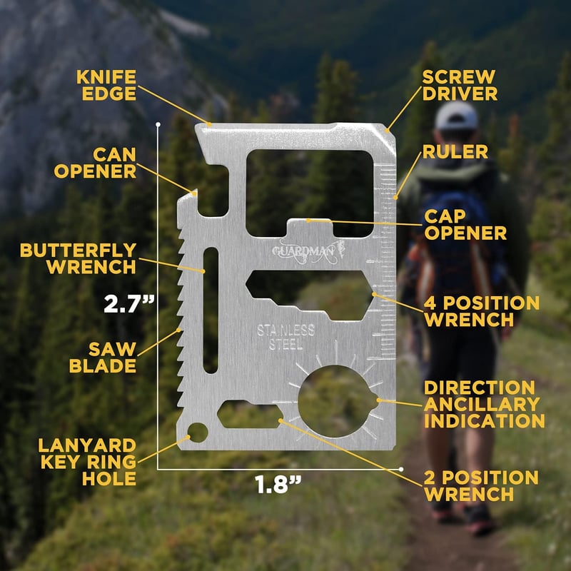 Father's Day 11-in-1 Survival Credit Card Multitool for Men