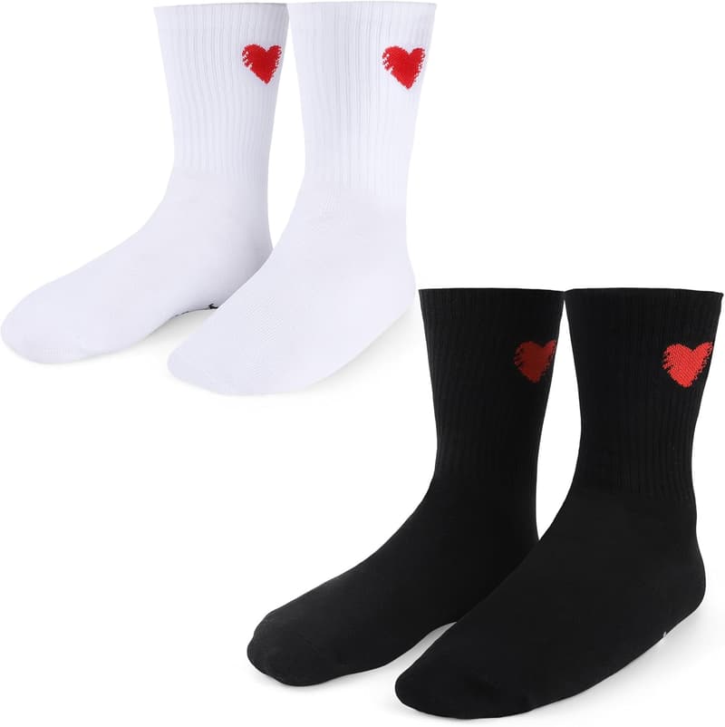 2nd Anniversary Cotton Gift Set – 2 Pairs of Couples Socks