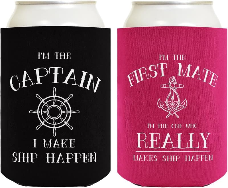 Nautical Gifts: Captain & First Mate Drink Coolers (2-Pack)