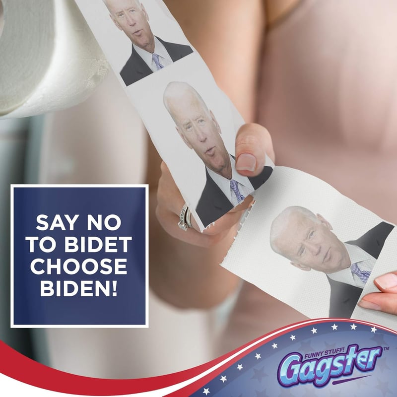 Funny Political Toilet Paper Roll - Ideal Gag Gift for Parties