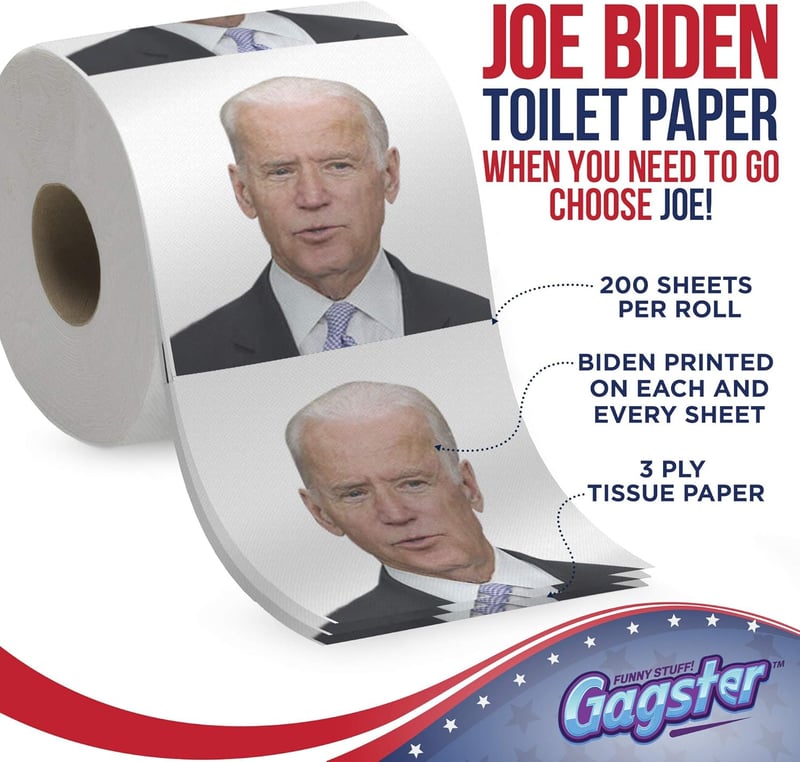Funny Political Toilet Paper Roll - Ideal Gag Gift for Parties