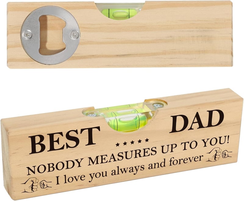 Funny Father's Day Wooden Bottle Opener - Unique Gift for Dad