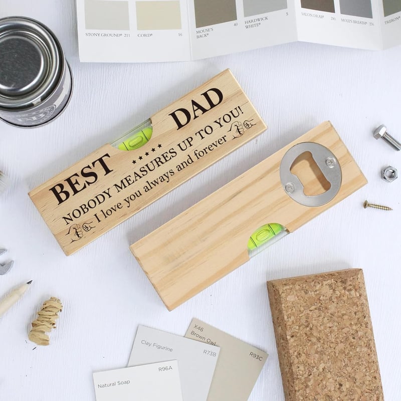 Funny Father's Day Wooden Bottle Opener - Unique Gift for Dad