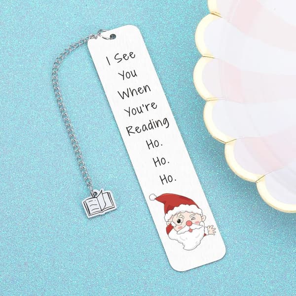 Funny Christmas Bookmarks - Secret Santa Gifts for Book Lovers