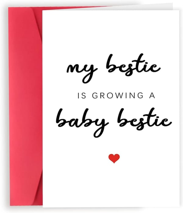 Congrats Card for Expecting Moms - Best Friend Pregnancy Gift