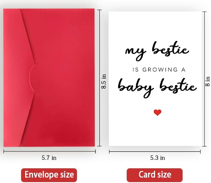 Congrats Card for Expecting Moms - Best Friend Pregnancy Gift