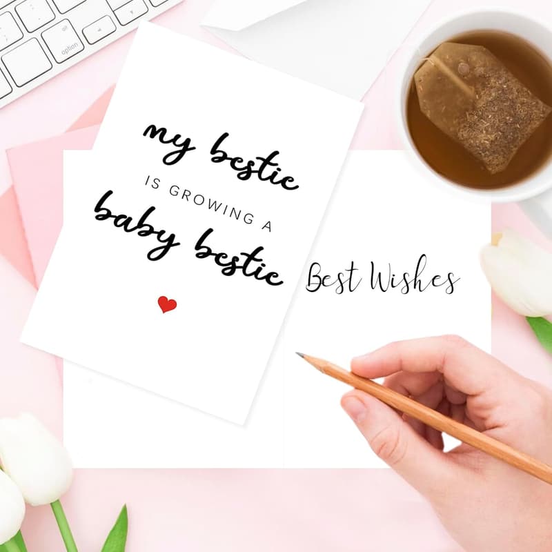 Congrats Card for Expecting Moms - Best Friend Pregnancy Gift