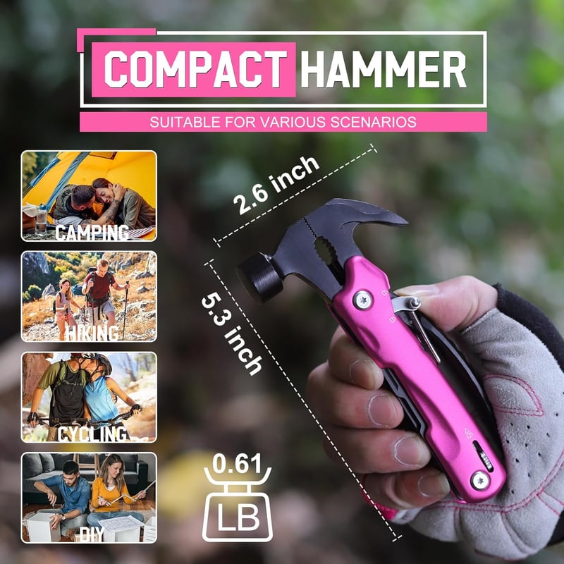 Mother's Day Multitool Hammer Gift for Mom & Wife