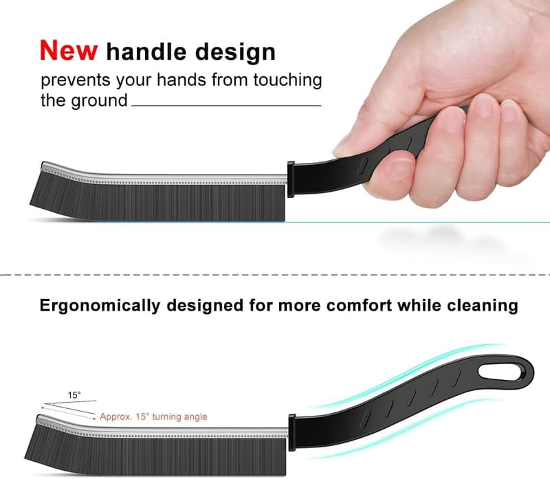 Crevice Cleaning Brush Set - Grout, Bathroom & Kitchen - 3 Pcs