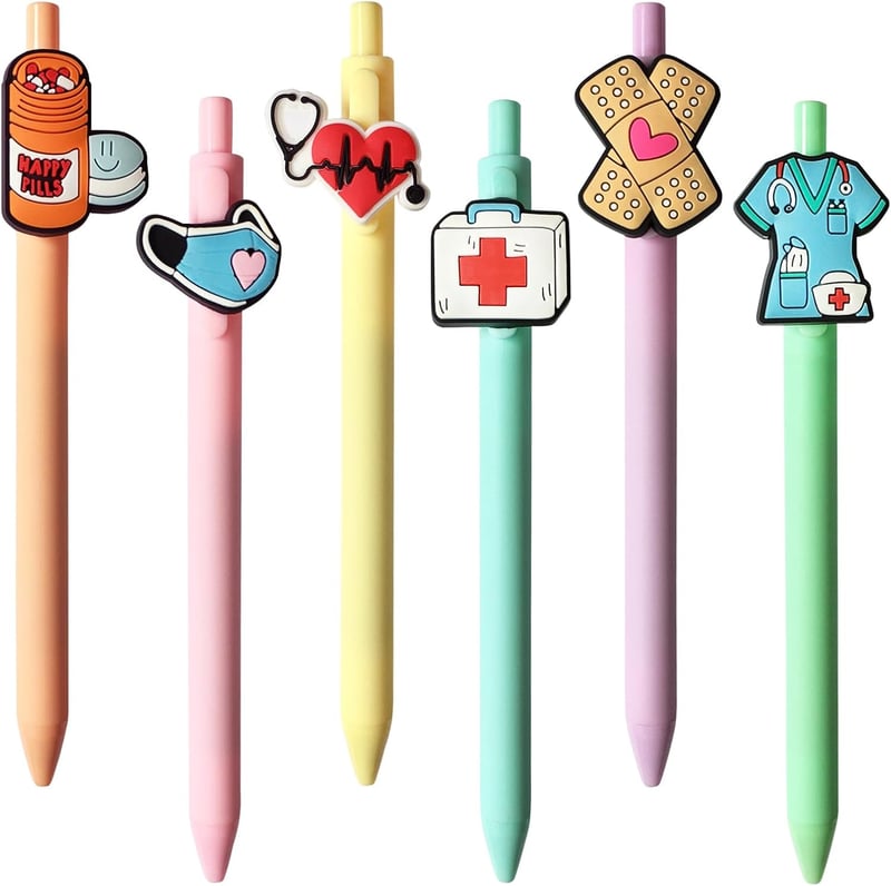 Funny Nurse Gel Pen Set - Cute Aesthetic Accessories for Nurses