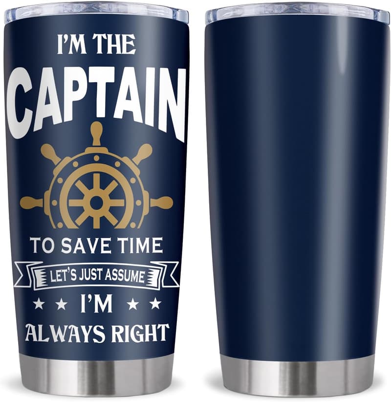 Captain Tumbler 20oz - Perfect Gift for Boat Owners