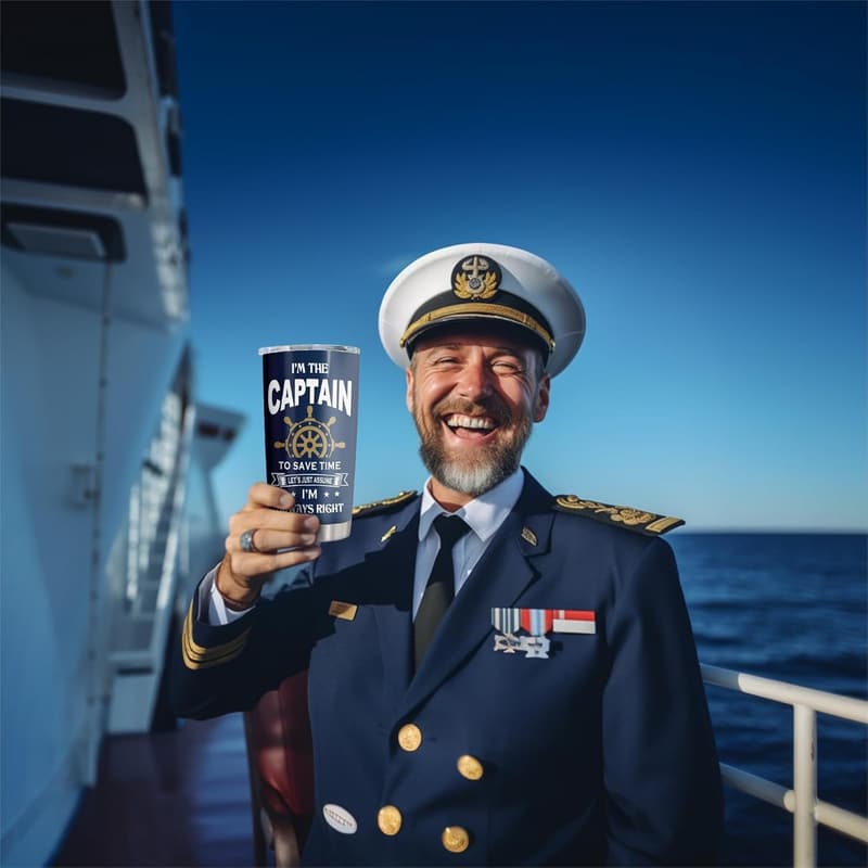 Captain Tumbler 20oz - Perfect Gift for Boat Owners