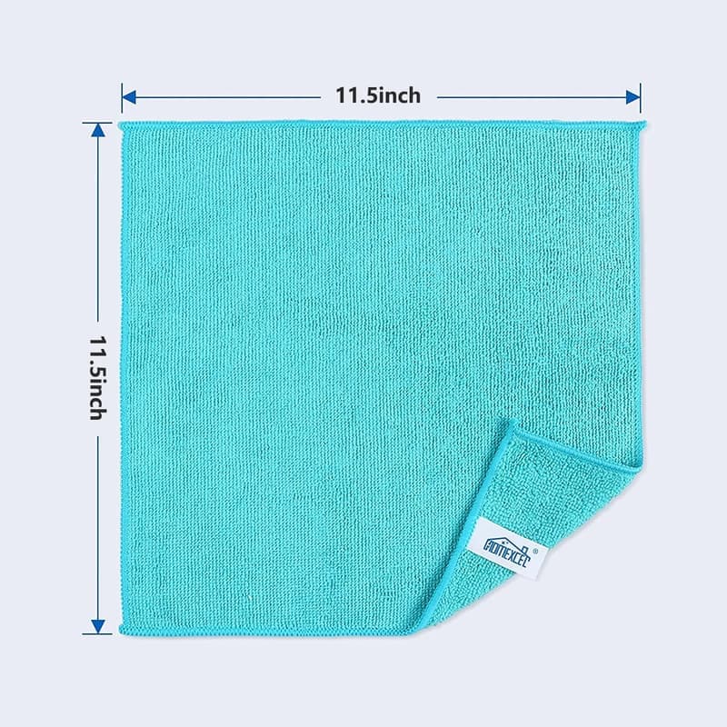 Assorted Microfiber Cleaning Cloths 8-Pack, 11.5