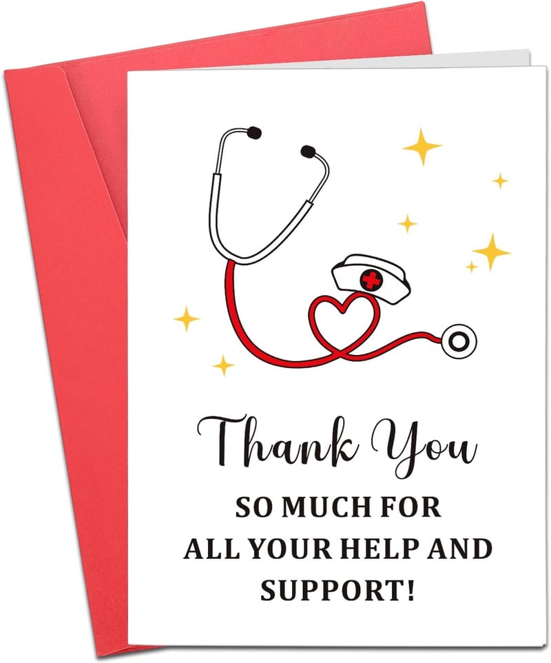 Thank You Cards for Nurses & Doctors - Appreciation Gifts