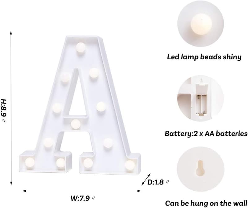 Engagement Party Light Up Marquee Letters - Home Decor Sign