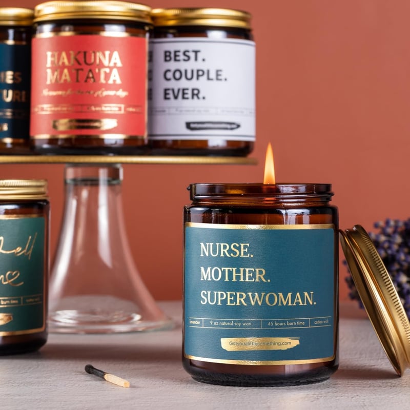 Nurse Week Appreciation Candle for Women - Empowering Scented Gift