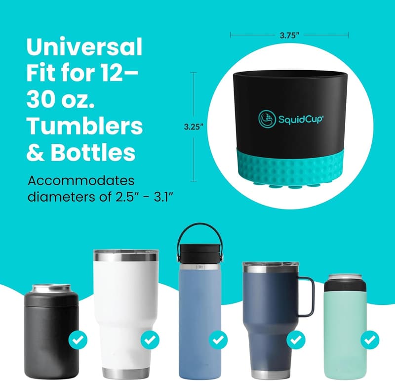 Universal Non-Tipping Cup Holder for Boats & Kayaks, BPA-Free