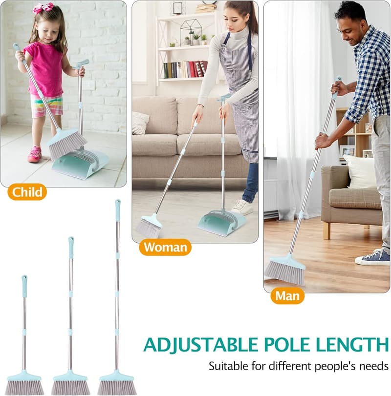 Broom and Dustpan Set with 55