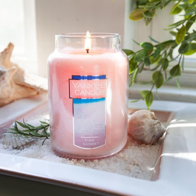 Pink Sands Scented Large Jar Candle – 22oz, 110+ Hours Burn Time
