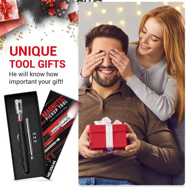 Magnetic Pickup Tool Set - Cool Gadget for Men’s Christmas Gifts
