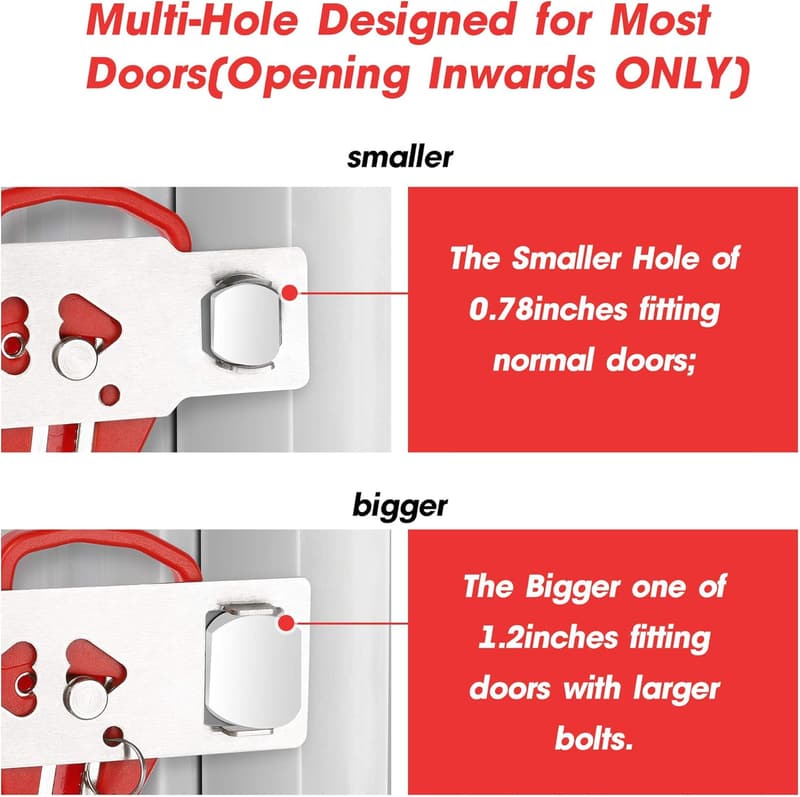 Travel Security Portable Door Lock for Added Safety and Privacy