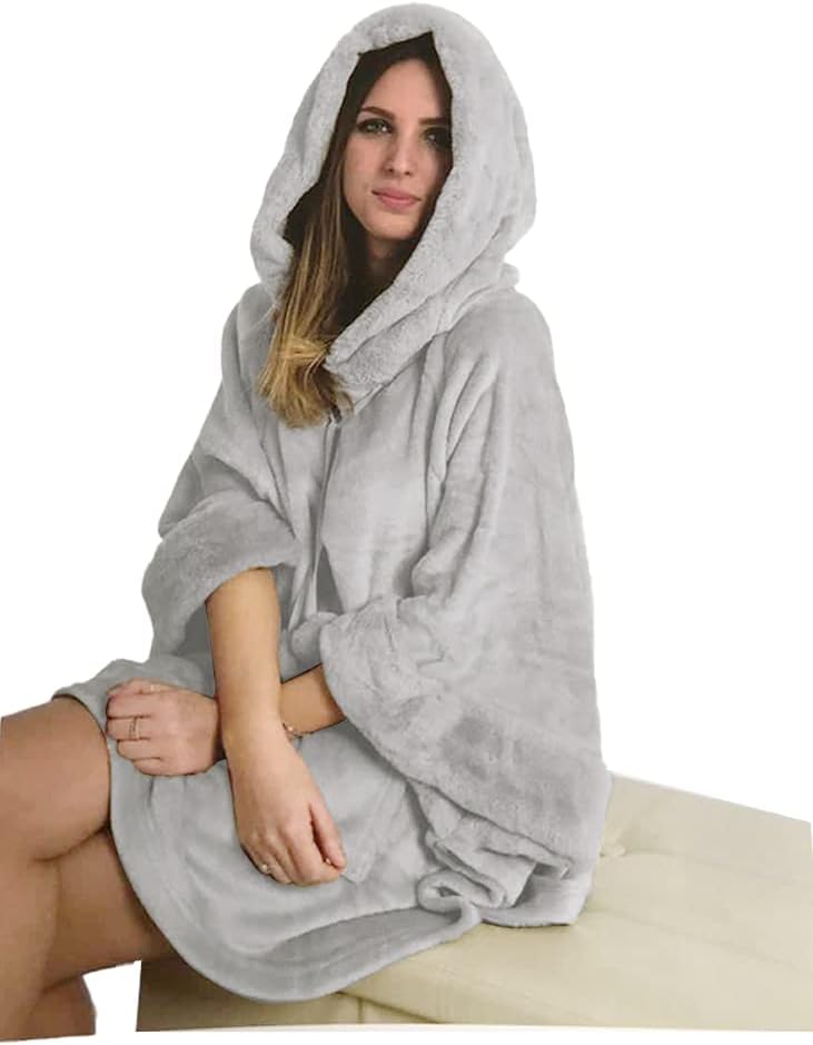 Oversized Hooded Blanket Sweatshirt with Pocket - Great Birthday Gift