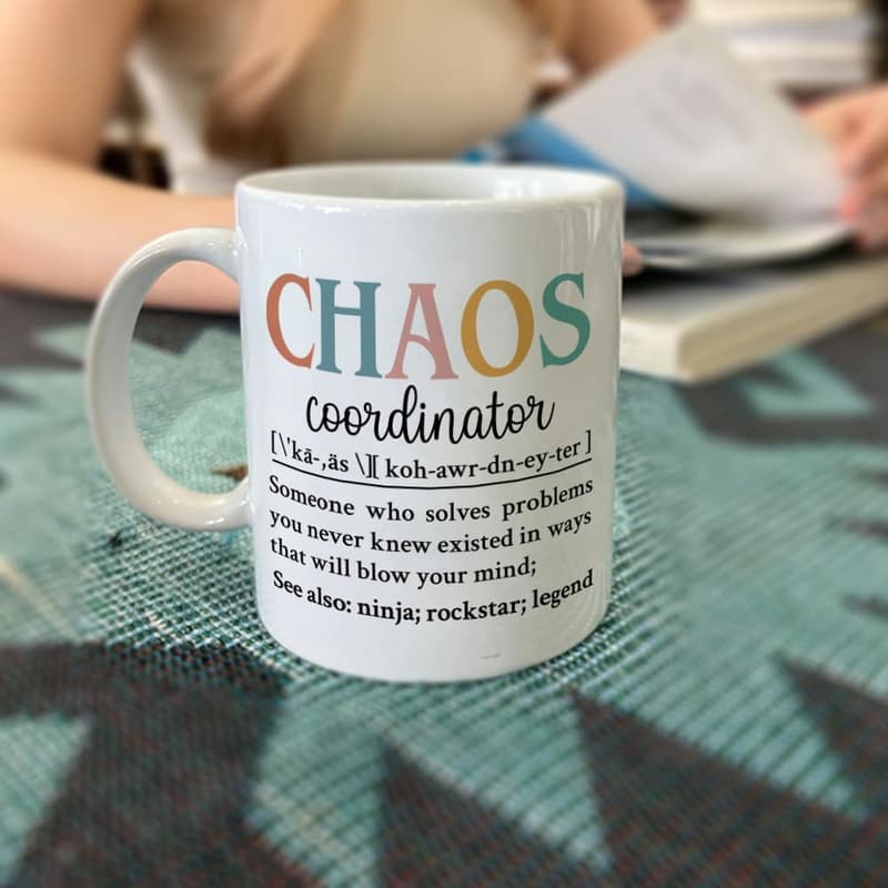Chaos Coordinator Mug - Gift for Women, Teachers & Coworkers