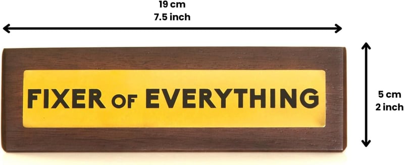Funny Desk Sign for Boss or Coworkers - 7.5 x 2 in