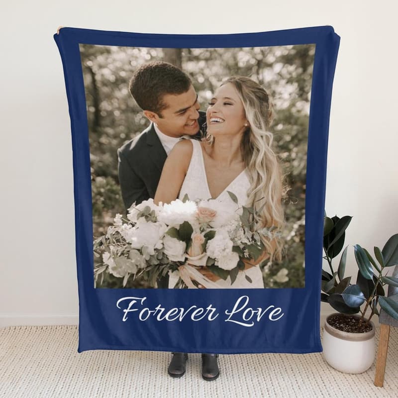 Personalized Photo Blanket for Couples Gifts