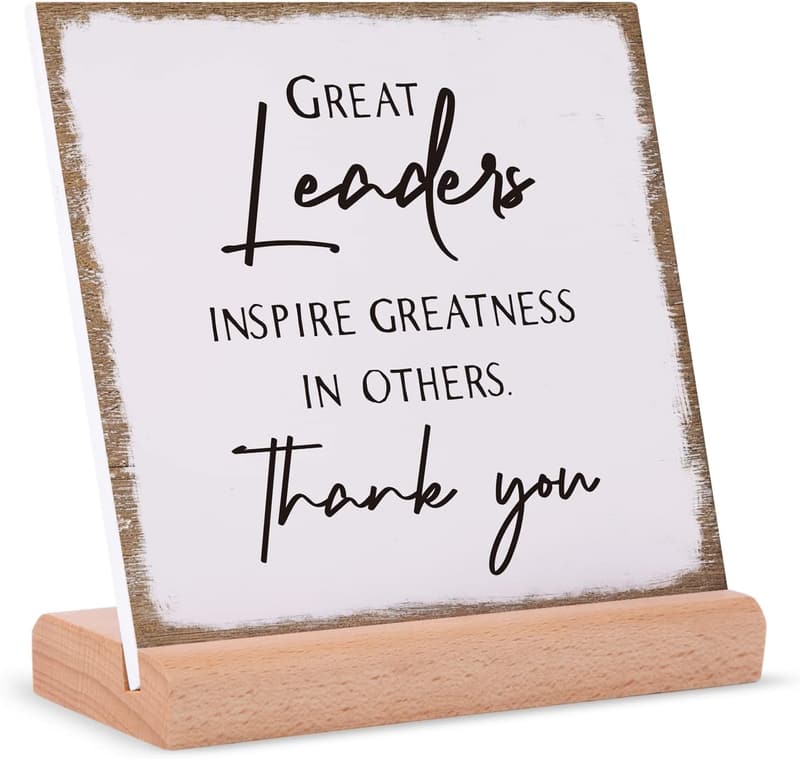 Christmas Acrylic Appreciation Plaque for Bosses and Leaders
