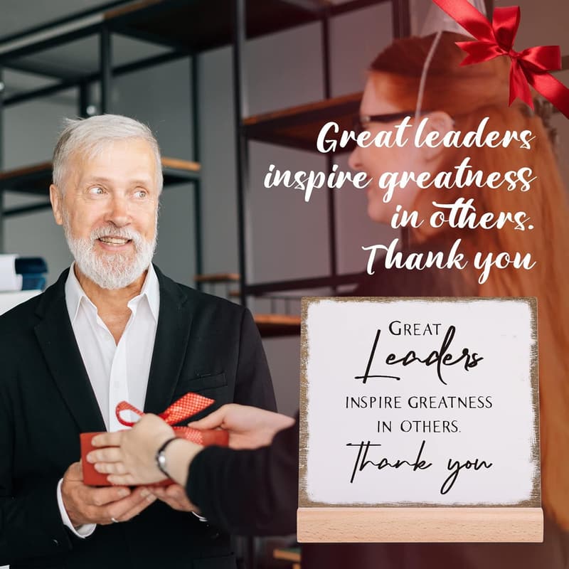Christmas Acrylic Appreciation Plaque for Bosses and Leaders