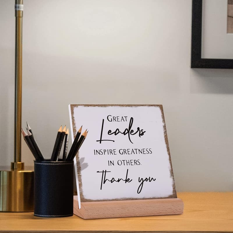 Christmas Acrylic Appreciation Plaque for Bosses and Leaders