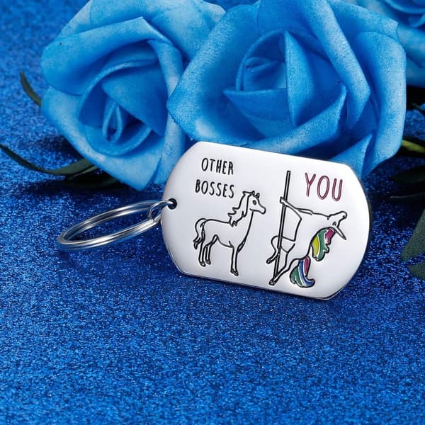 Unicorn Keychain for Boss Appreciation Gift