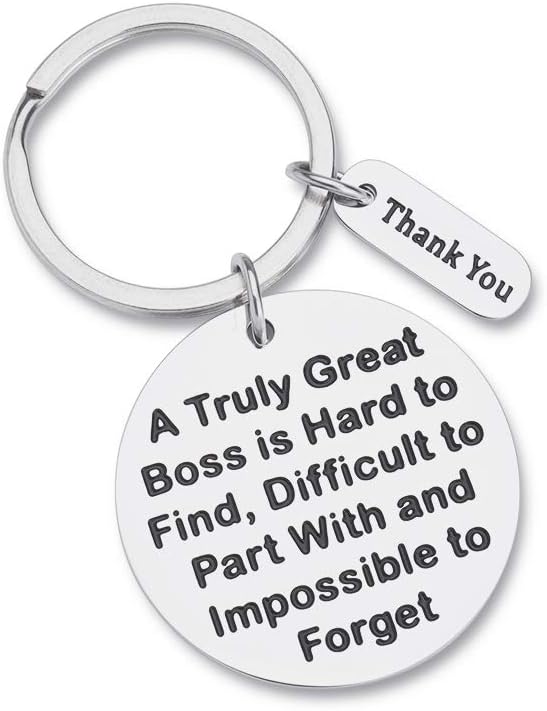 Boss Appreciation Keychain - Thank You Gift for Supervisor