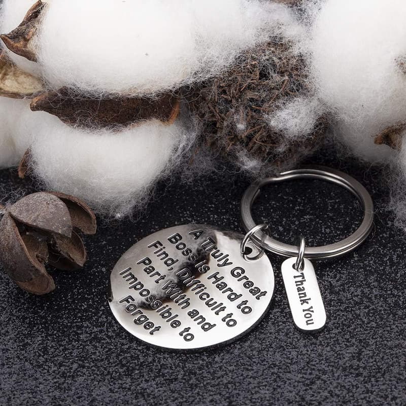 Boss Appreciation Keychain - Thank You Gift for Supervisor