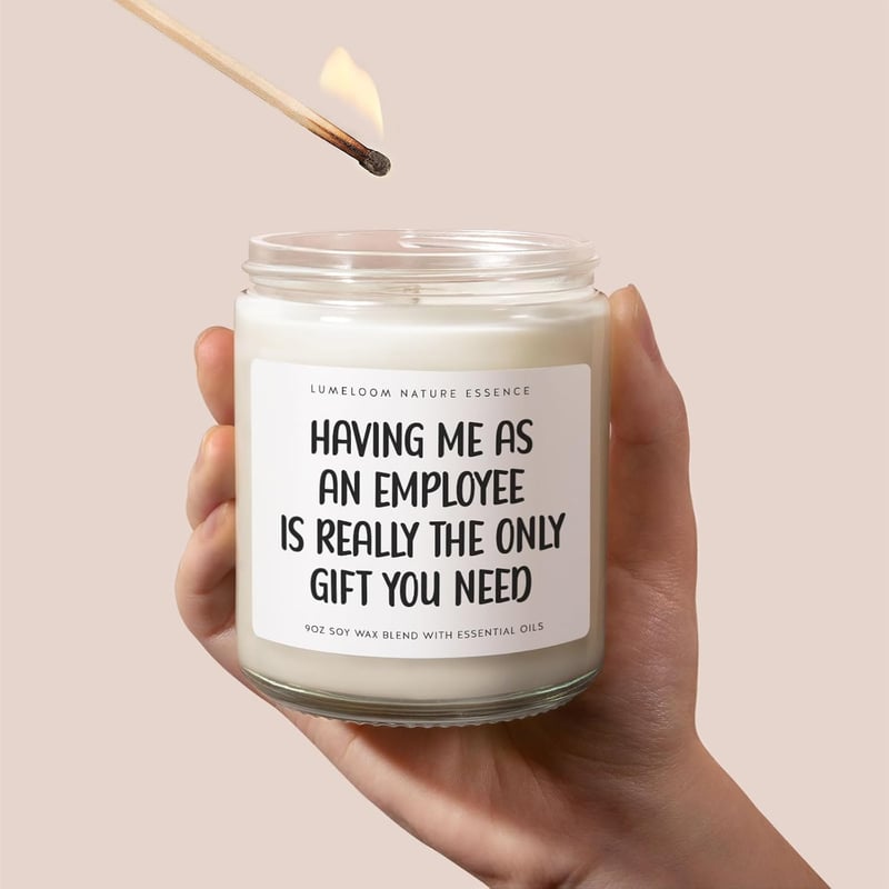 Birthday Gift - Lavender Scented 9oz Soy Wax Candle for Boss